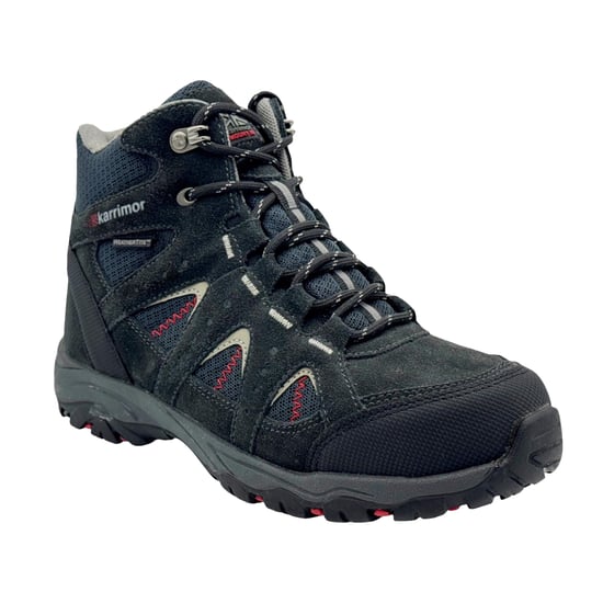 Karrimor - "Mount" Wanderschuhe für Kinder, Leder (Schwarz/Rot) - Image 4