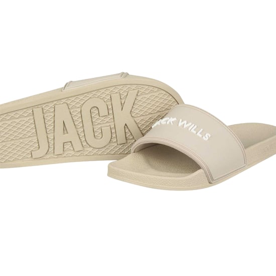Jack Wills - Logo Badesandale für Herren (Naturweiß) - Image 4