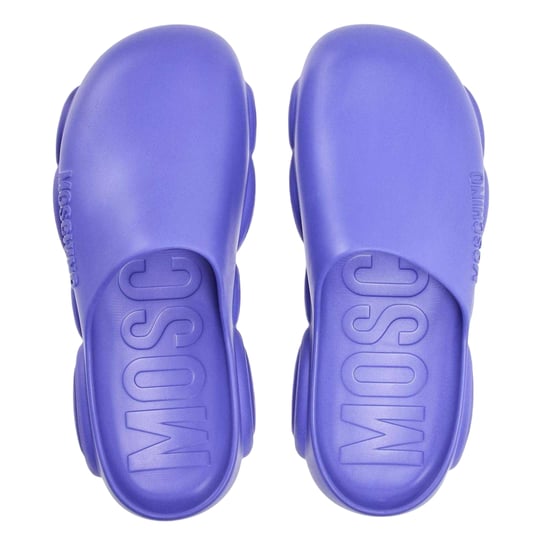 Moschino - Badesandale für Herren, Flach (Violett) - Image 3
