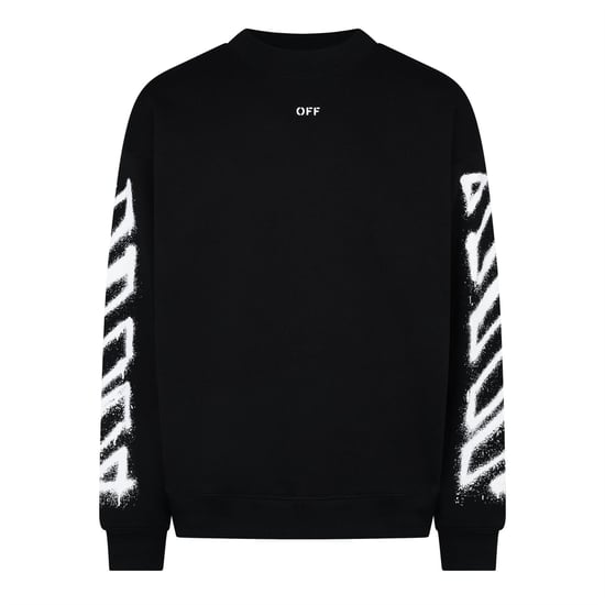 Off-White Damen Off Spray Arrow Sweatshirt in Schwarz - Image 1