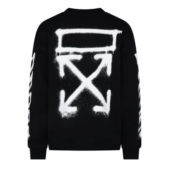 Off-White Damen Off Spray Arrow Sweatshirt in Schwarz - Image 2