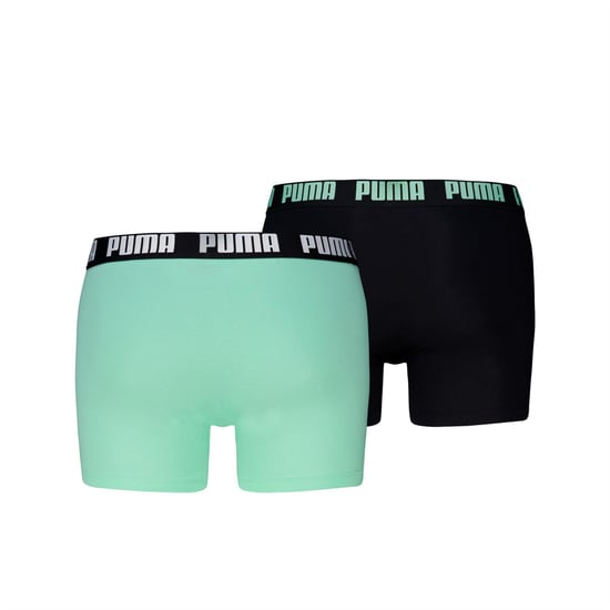 Puma Herren-Boxershorts mit schlichtem Design und Logo in Mintgrün - Image 2
