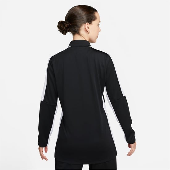 Nike Dri Fit Academy Damen Fußball-Trainingsoberteil mit 1/2-Reißverschluss in Schwarz - Image 2