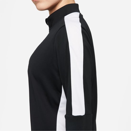 Nike Dri Fit Academy Damen Fußball-Trainingsoberteil mit 1/2-Reißverschluss in Schwarz - Image 3