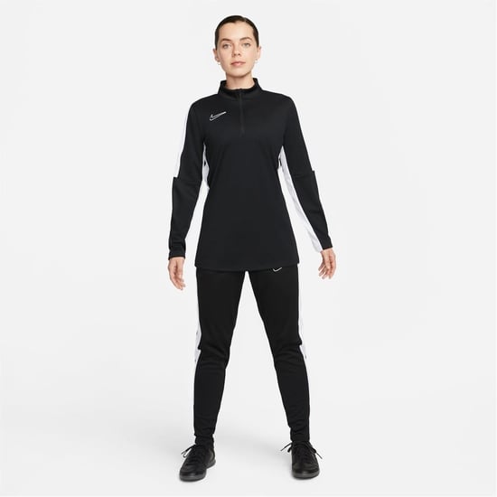 Nike Dri Fit Academy Damen Fußball-Trainingsoberteil mit 1/2-Reißverschluss in Schwarz - Image 5