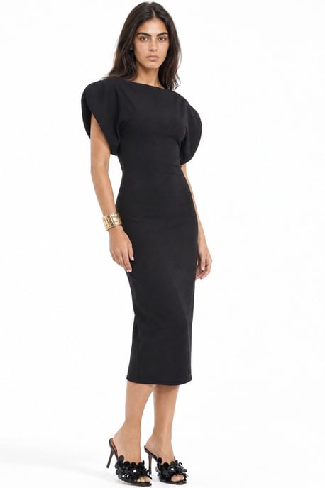 Busem Damen-Midikleid mit Rundhalsausschnitt - Image 3