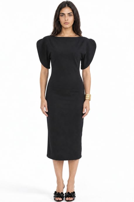 Busem Damen-Midikleid mit Rundhalsausschnitt - Image 4