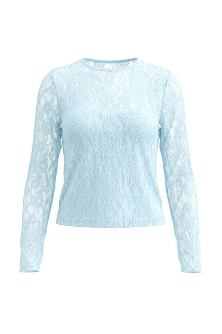 TRENDYOLMİLLA Damen Blau Einfarbig Lang Tailliert Blusen - Image 5