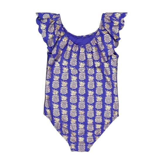 Biba - Badeanzug für Mädchen, Rüschen (Blau) - Image 1