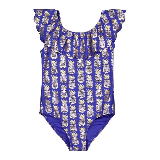 Biba - Badeanzug für Mädchen, Rüschen (Blau) - Image 2