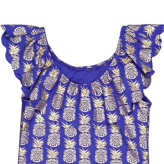 Biba - Badeanzug für Mädchen, Rüschen (Blau) - Image 3
