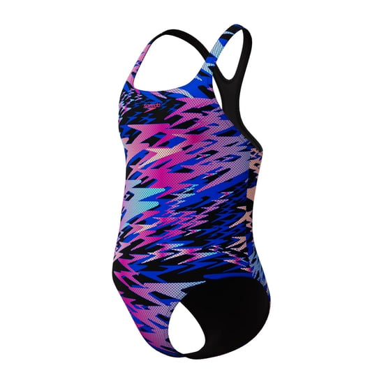 Speedo - "Hyper Boom Allover Medalist" Badeanzug für Mädchen (Schwarz/Pink) - Image 5