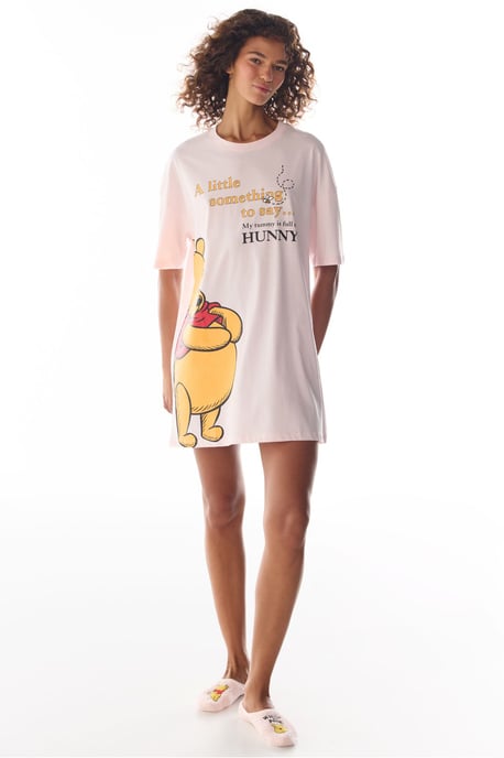 Winnie The Pooh Bärenprint Kurzarm-Nachthemd - Image 2