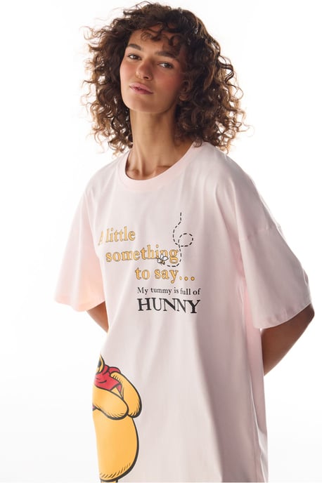 Winnie The Pooh Bärenprint Kurzarm-Nachthemd - Image 3