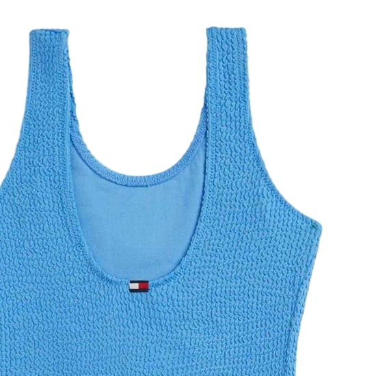 Tommy Hilfiger - Badeanzug für Mädchen, Runder Auschnitt (Blau) - Image 3