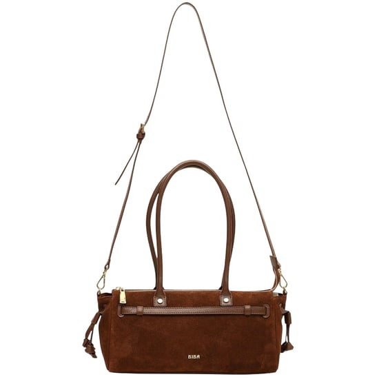 Biba - "Baguette" Schultertasche, Leder (Schokolade) - Image 1