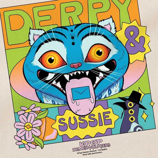 K-Pop Demon Hunters - "Summer Festival" Tragetasche, Poster, Derpy und Sussie, Wiederverwendbar (Natürlich) - Image 3