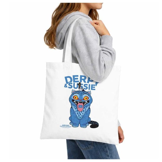 K-Pop Demon Hunters - Tragetasche, Derpy und Sussie, Wiederverwendbar (Weiß) - Image 1