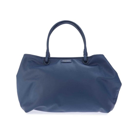 Emporio Armani - "EA7" Einkaufstasche, Logo (Indigoblau) - Image 1