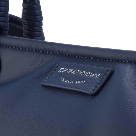 Emporio Armani - "EA7" Einkaufstasche, Logo (Indigoblau) - Image 4
