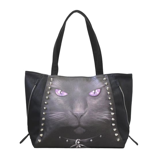 Spiral - Tragetasche, Schwarze Katze, Kunststoff (Schwarz) - Image 1