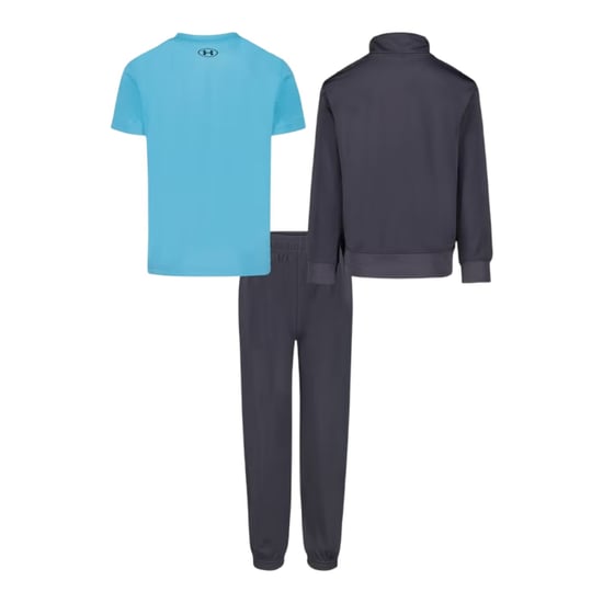 Under Armour - "Brawler" Trainingsanzug-Set für Kinder (Grau/Blau) - Image 2
