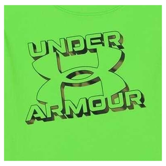 Under Armour - T-Shirt und Shorts für Kinder, meliert (Übergrün) - Image 3