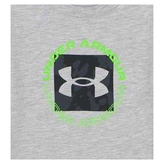Under Armour - T-Shirt und Shorts für Kinder, meliert (Grau) - Image 3