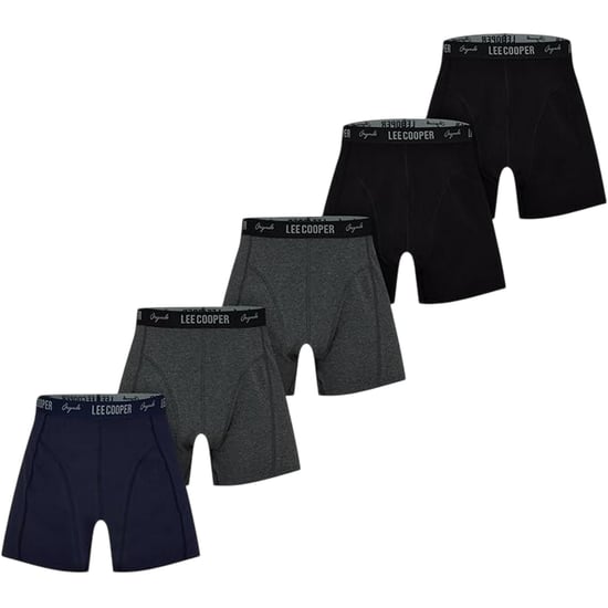 Lee Cooper - Retropants für Herren (5er-Pack) (Schwarz/Marine/Grau meliert) - Image 1