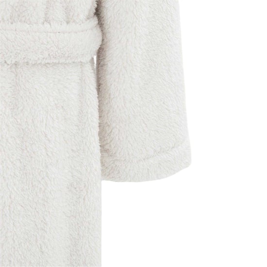 Linea - Morgenmantel für Damen, mit Kapuze, Fleece, Langärmlig (Grau) - Image 5