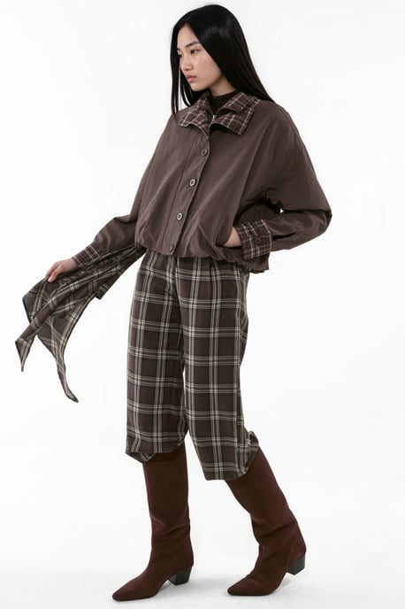 Kurzer Trenchcoat mit Futterdetail - Image 3