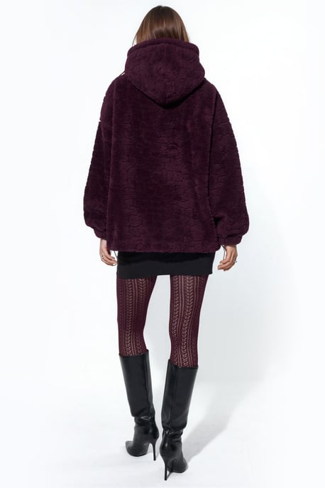 Oversize-Jacke mit Kapuze und Struktur - Image 3
