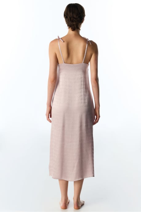 Pastel Dreamy Satin Nachthemd mit Slogan-Print - Image 4