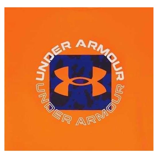 Under Armour - T-Shirt und Shorts für Kinder, meliert (Leuchtend Orange) - Image 3