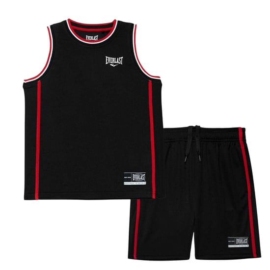 Everlast - Ober- und Unterteil-Set-Set für Kinder, Polyester (Schwarz/Rot) - Image 1