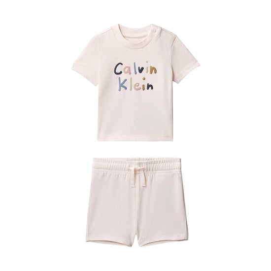 Calvin Klein - T-Shirt und Shorts für Baby (2er-Pack) (Perlgrau) - Image 1