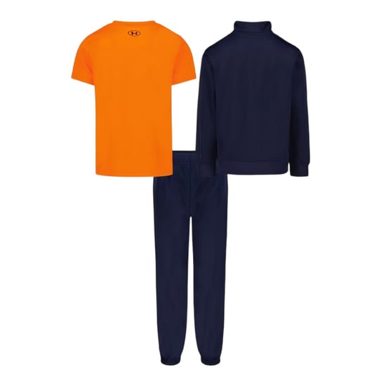 Under Armour - "Brawler" Trainingsanzug-Set für Kinder (Marine/Orange) - Image 2