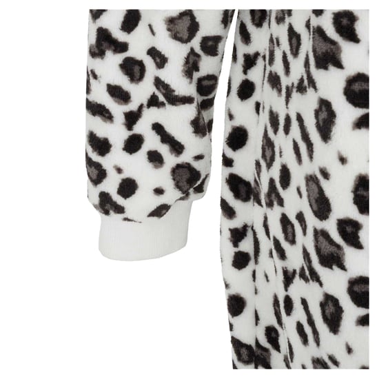Linea - All-in-One Nachtwäsche für Damen, Fleece (Schwarz/Weiß) - Image 4