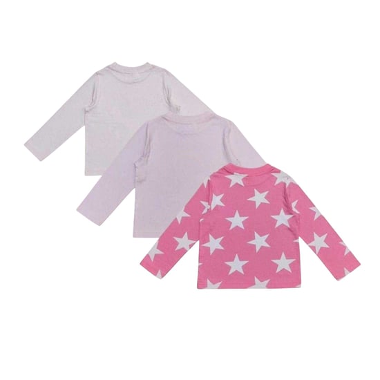 Star - Schlafanzug mit langer Hose für Kinder (3er-Pack) (Schwarz/Pink) - Image 3