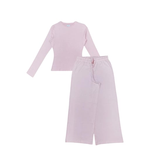 Linea - Schlafanzug für Damen, Leicht, Baumwolle (Pink) - Image 1
