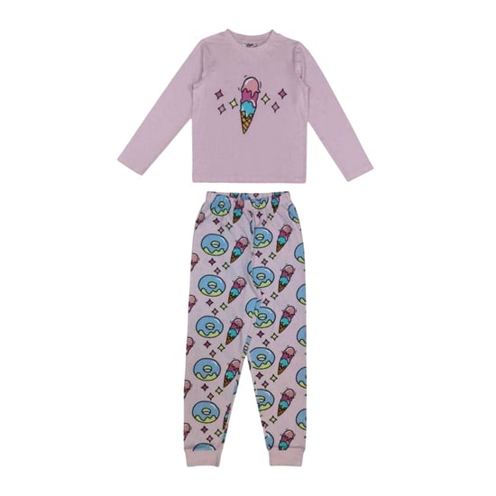 Star - Schlafanzug für Mädchen, Langärmlig (1er-Pack) (Pink) - Image 1