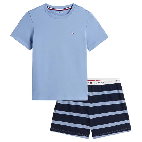 Tommy Hilfiger - "Essential" Schlafanzug mit Shorts für Kinder (Blau) - Image 2