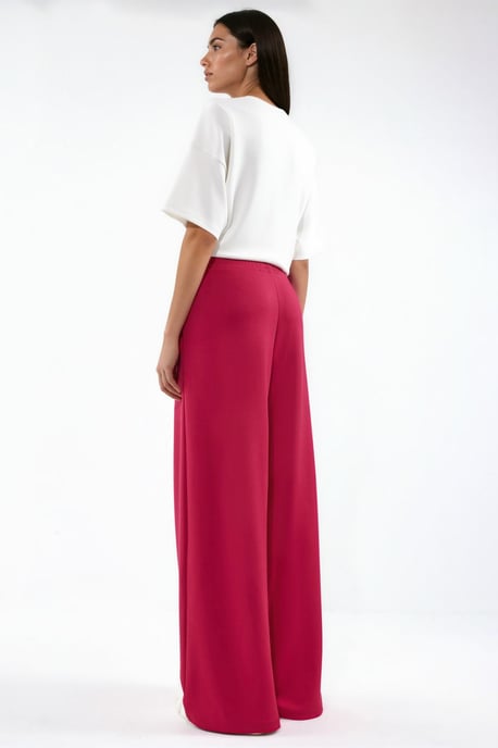 Modal Touch Plissierte Hose mit weitem Bein - Image 3