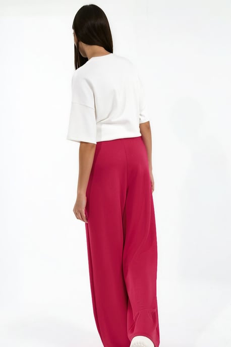 Modal Touch Plissierte Hose mit weitem Bein - Image 5