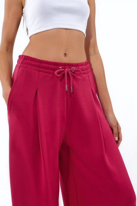 Modal Touch Plissierte Hose mit weitem Bein - Image 6