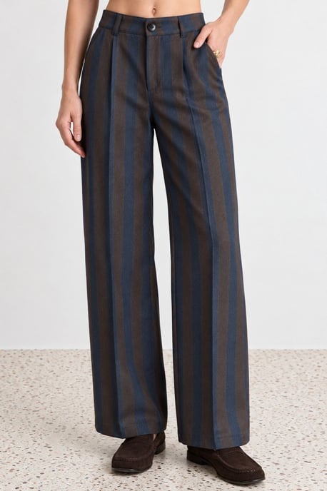 Gestreifte Hose mit geradem Bein - Image 3