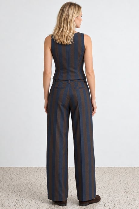 Gestreifte Hose mit geradem Bein - Image 5