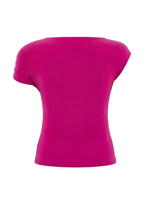 TRENDYOLMİLLA Damen Rosa Einfarbig Ärmellos Tailliert Blusen - Image 5