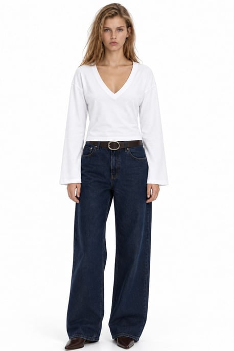 Busem Damen-T-Shirt aus Baumwolle und Elastan - Image 3