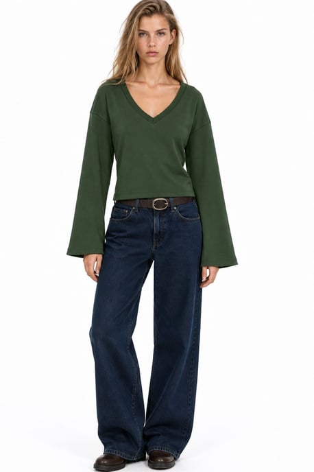 Busem Damen-T-Shirt aus Baumwolle und Elastan - Image 2